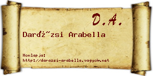 Darázsi Arabella névjegykártya